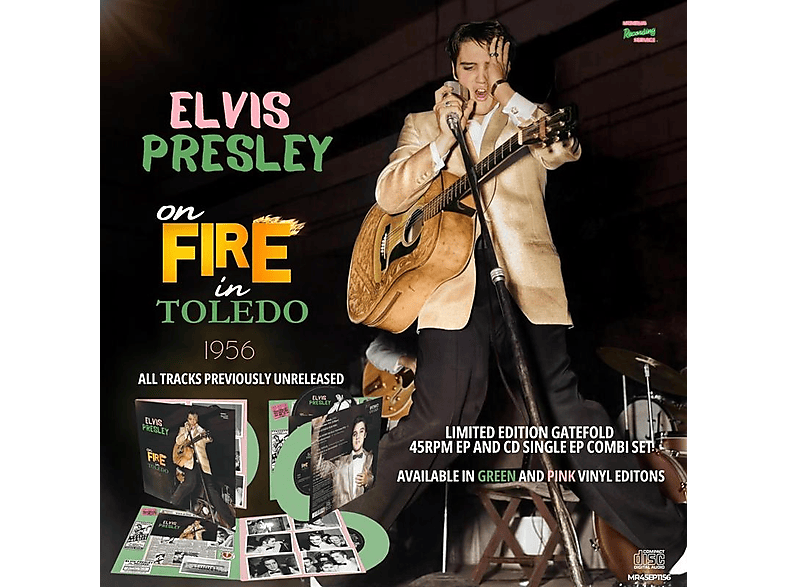 Memphis Recording Elvis Presley - On Fire In Toledo 1956 Lp