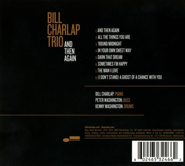 Rückseite eines Albums mit Titelliste und Informationen über das Bill Charlap Trio.