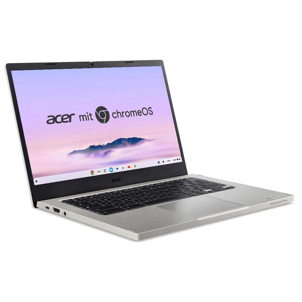 ACER Chromebook Vero 514 Laptop mit Google AI (CBV514-1H-331M) mit Tastaturbeleuchtung - 14 Zoll - Intel® Core™ i3 i3-1215U - 8 GB - 128 GB - Intel® UHD Graphics - Google ChromeOS