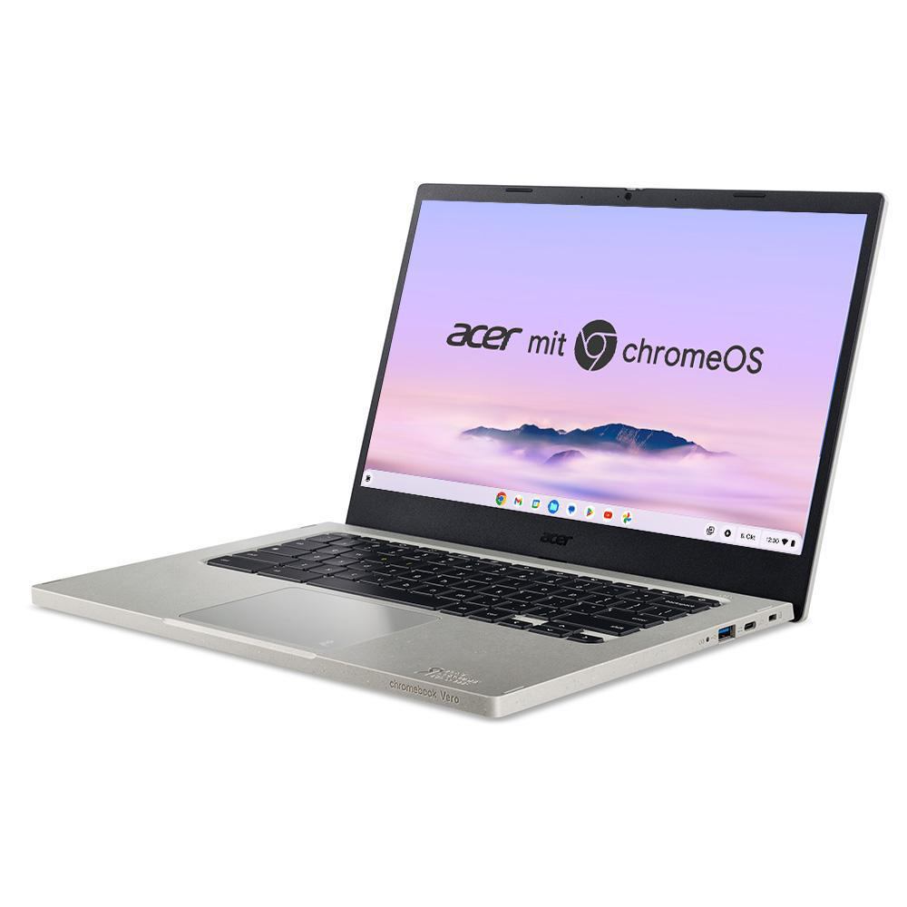 ACER Chromebook Vero 514 Laptop mit Google AI (CBV514-1H-331M) mit Tastaturbeleuchtung - 14 Zoll - Intel® Core™ i3 i3-1215U - 8 GB - 128 GB - Intel® UHD Graphics - Google ChromeOS