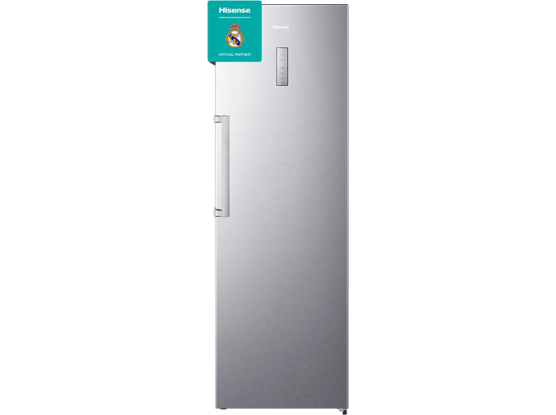 REACONDICIONADO Seminuevo Bueno Frigorífico una puerta - Hisense RL481N4BIE, Total No Frost, 186 cm, 370 l, Luz interior, Puerta reversible, Gris
