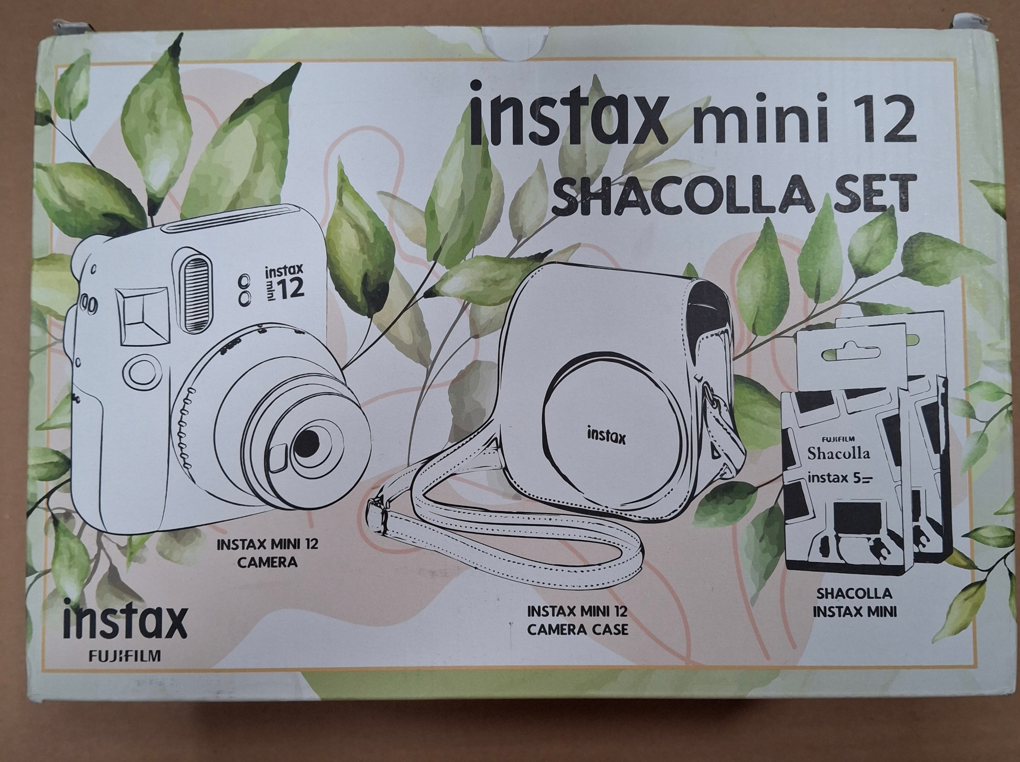OUTLET - Aparat FUJIFILM Instax mini 12 Shacolla Set (etui + ramki Shacolla) Niebieski