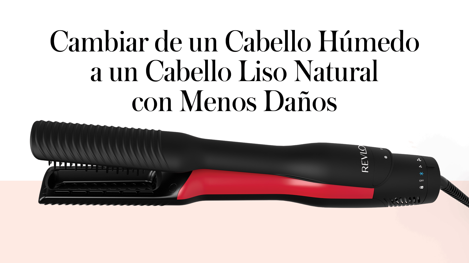 Plancha Secador Revlon One Step Air Straight, Cerámica, De