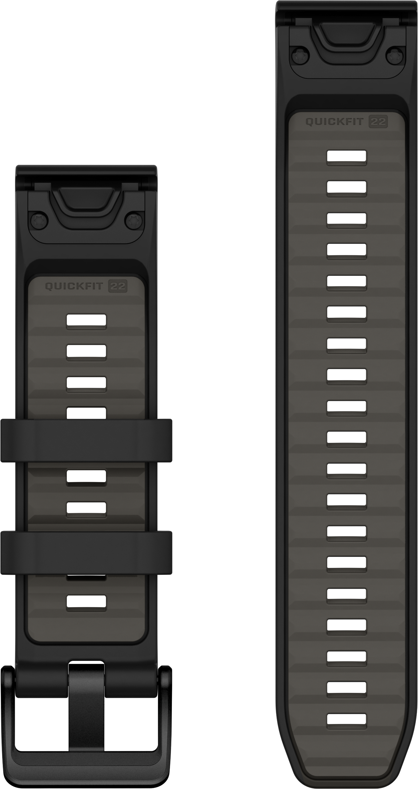 GARMIN Quickfit (22 mm), Armband, Garmin, Schwarz/Kieselgrau