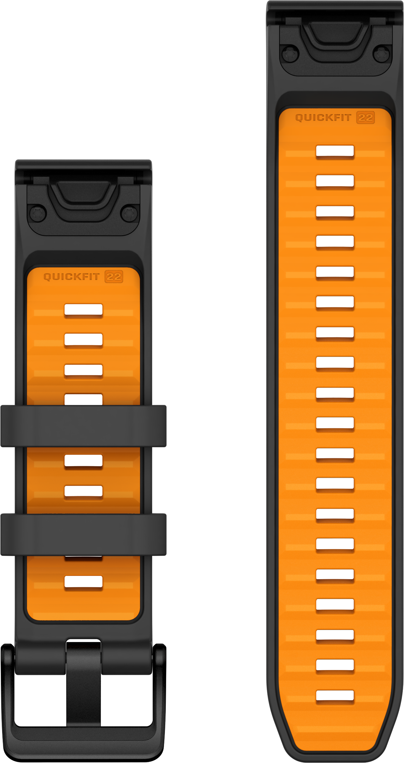 GARMIN Quickfit (22 mm), Armband, Garmin, Graphit/Spark Orange 