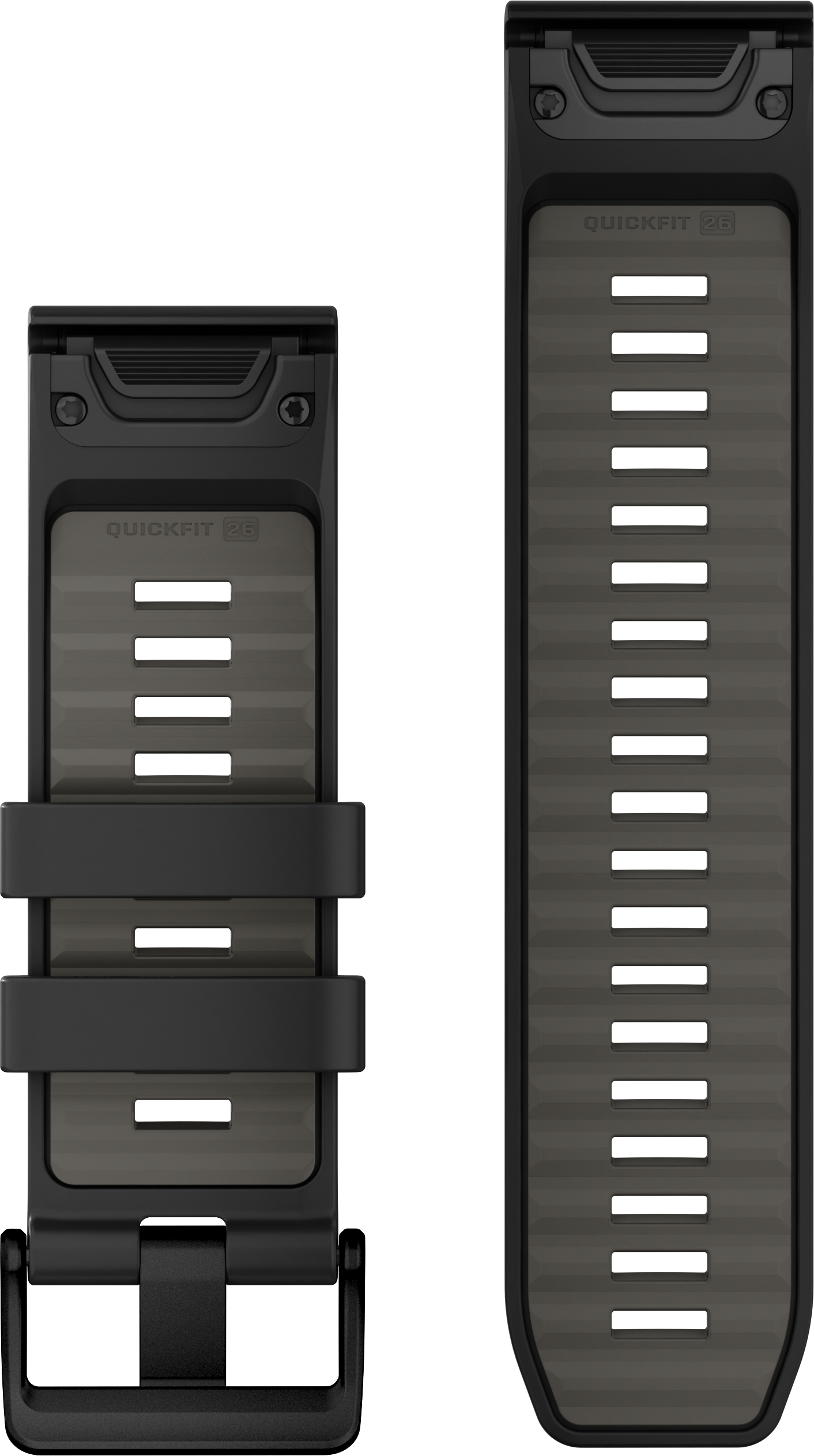 GARMIN Quickfit (26 mm), Armband, Garmin, Schwarz/Kieselgrau 