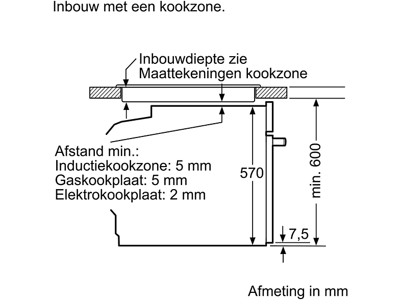 Bosch HBA514BB3 Serie 4 Backofen (71 l, Schwarz, 594 mm breit, A+) — Foto 5 von 5