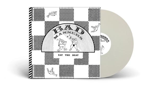 Hanglemez kockás borítóval, rajta a zenekar logója és az 'Eat the Beat' felirat.