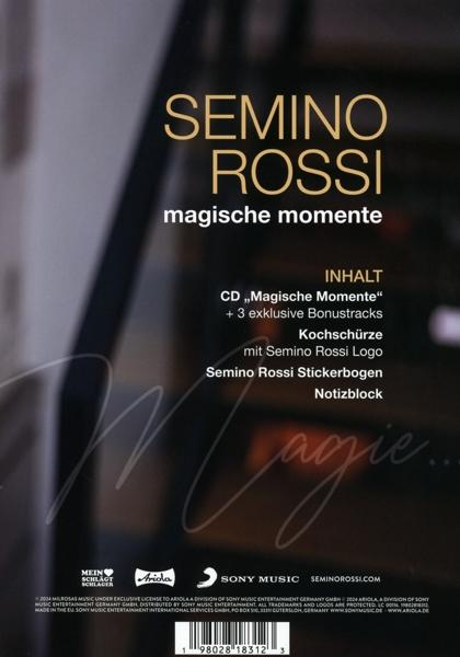 Albumcover, Semino Rossi, mit Text auf Deutsch, einschließlich Titelliste.