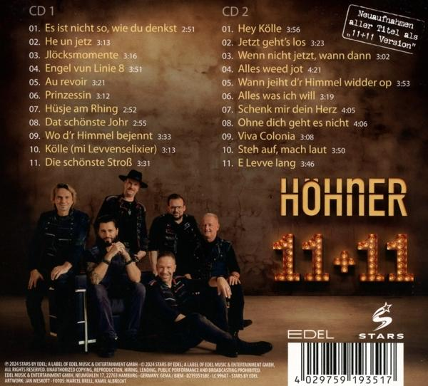 CD-Cover mit Bandmitgliedern und Titelliste.