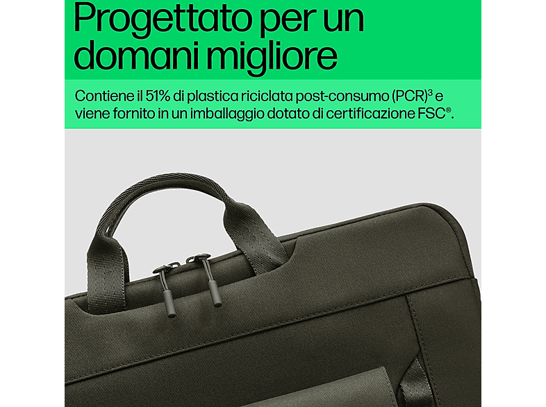 HP Creator Borsa/Zaino Per Notebook 13.3'' - Realizzata Con Plastica Riciclata, Impermeabile, Con Tasca RFID E Tracolla Regolabile - 2