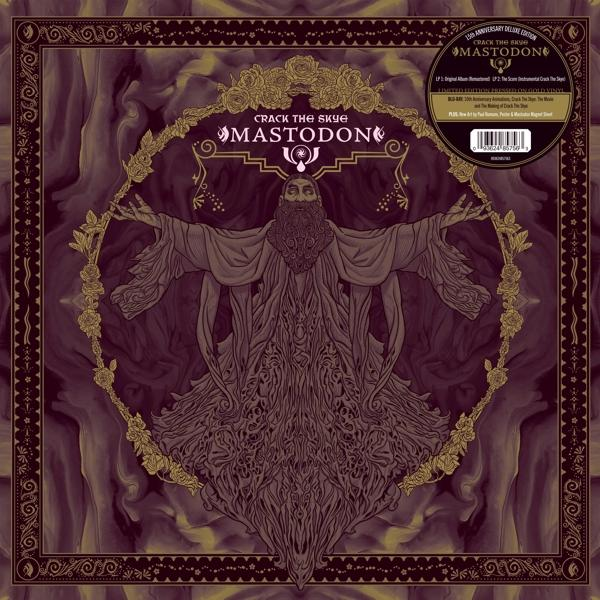 Albumcover für Mastodons Crack the Skye mit einer zaubererähnlichen Figur.