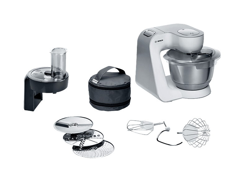 BOSCH MUM58210 Serie 4 Küchenmaschine Weiß (Rührschüsselkapazität: 3,9 l, 1000 Watt)