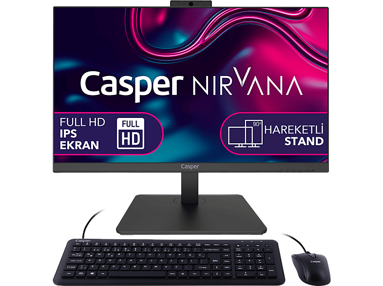 CASPER Nirvana A60.1235-8E00T-V Intel Core i5-1235U 8GB Ram 500GB SSD Win 11 Home AIO Bilgisayar_0