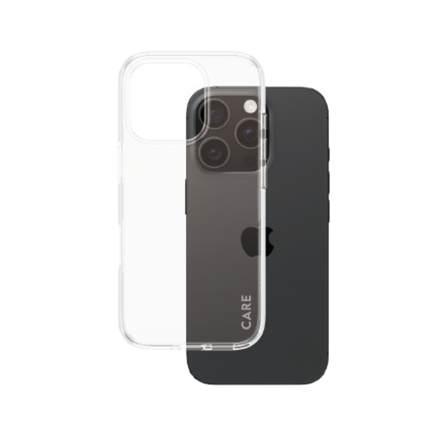 Care Flagship Case Urban Combat Met Clear Frame Telefoonhoesje Voor Apple Iphone 2024 6.1'' Pro Transparant