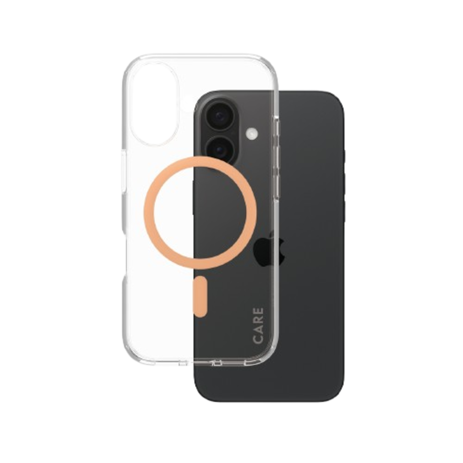 Care Flagship Case Urban Combat Met Perzik Magsafe Telefoonhoesje Voor Apple Iphone 2024 6.1'' Transparant afbeelding
