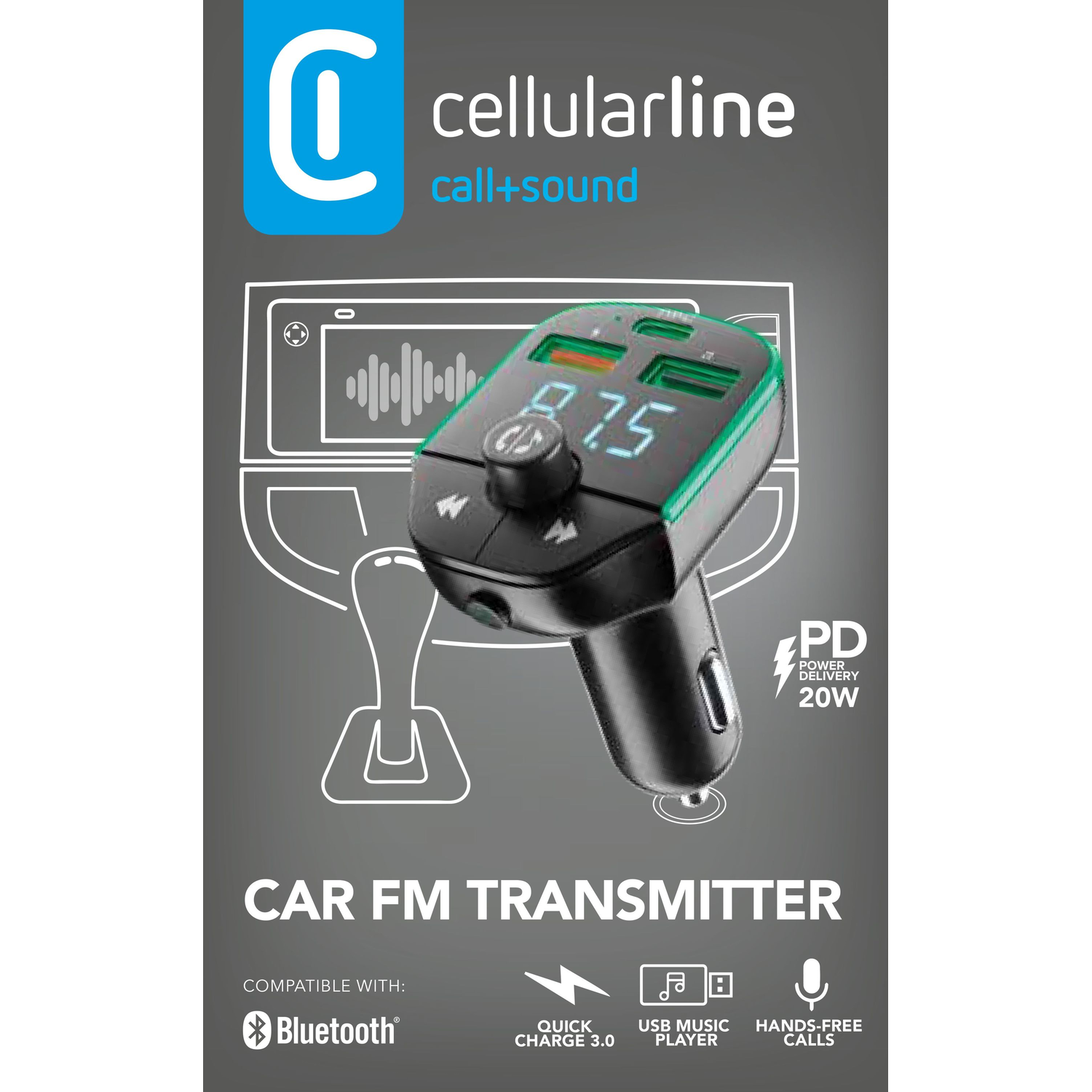 CELLULARLINE Car FM Transmitter