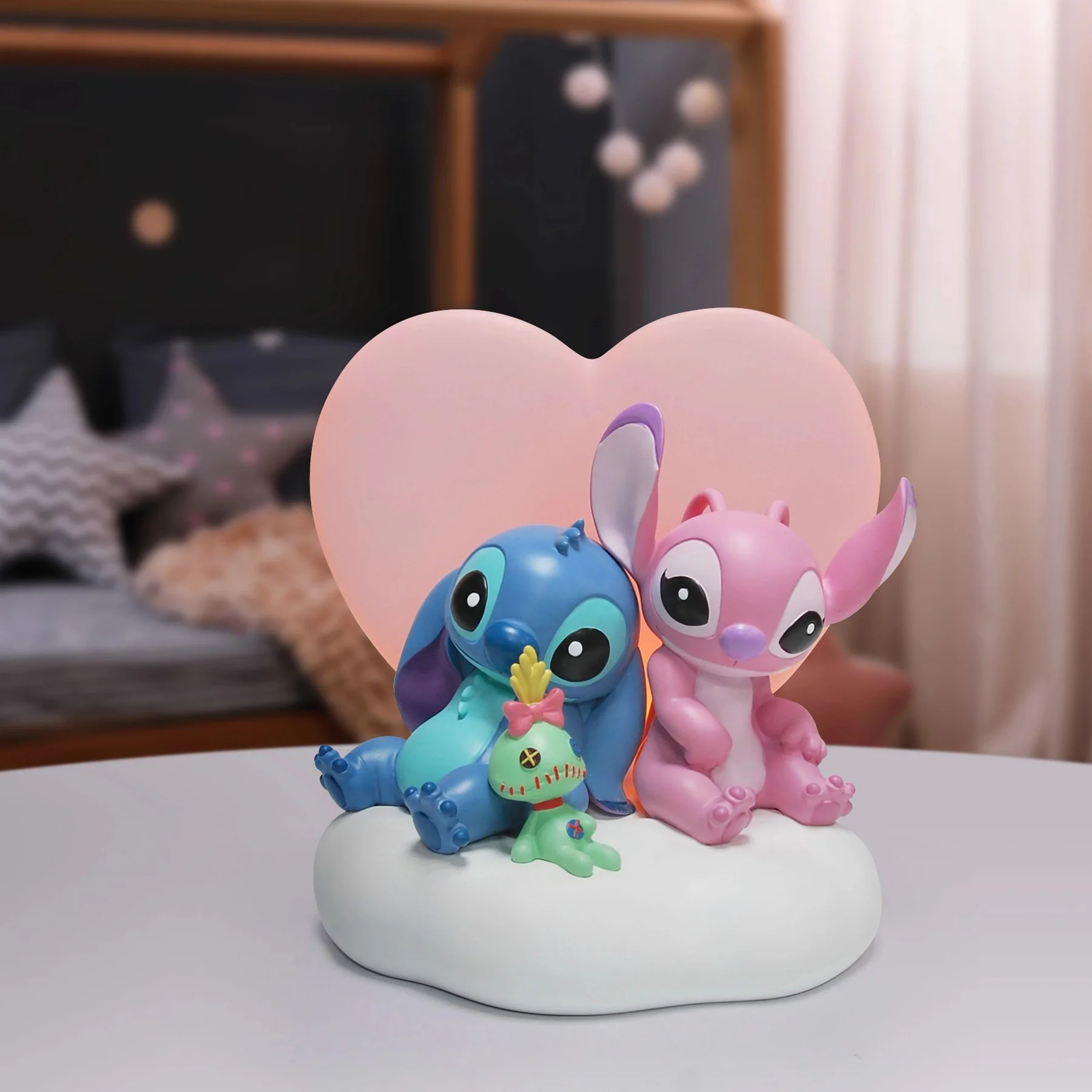 ENESCO Disney - Grand Jester : Stitch, Angel & Scrump (Disney - Grand Jester) Lumière de décoration