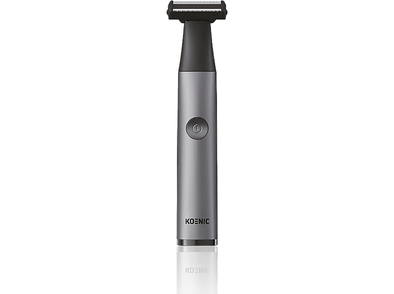 Afeitadora corporal - KOENIC KTB 96323 WD, 3 niveles corte, Autonomía 1 h, 1.5 a 5 mm anchura de Uso en seco y húmedo, Gris