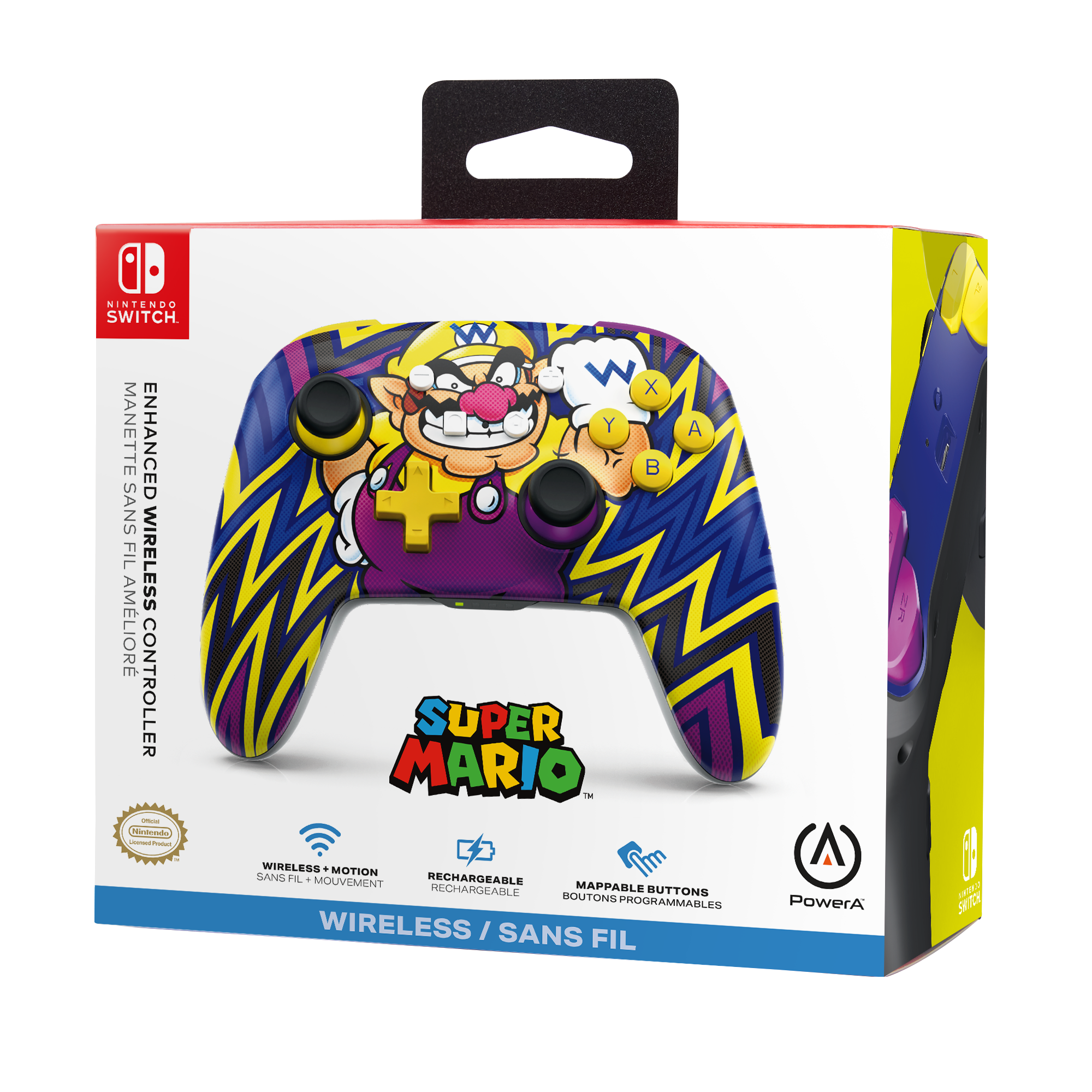 POWERA Wario Controller Mehrfarbig für Nintendo Switch, Nintendo Switch OLED, Nintendo Switch Lite