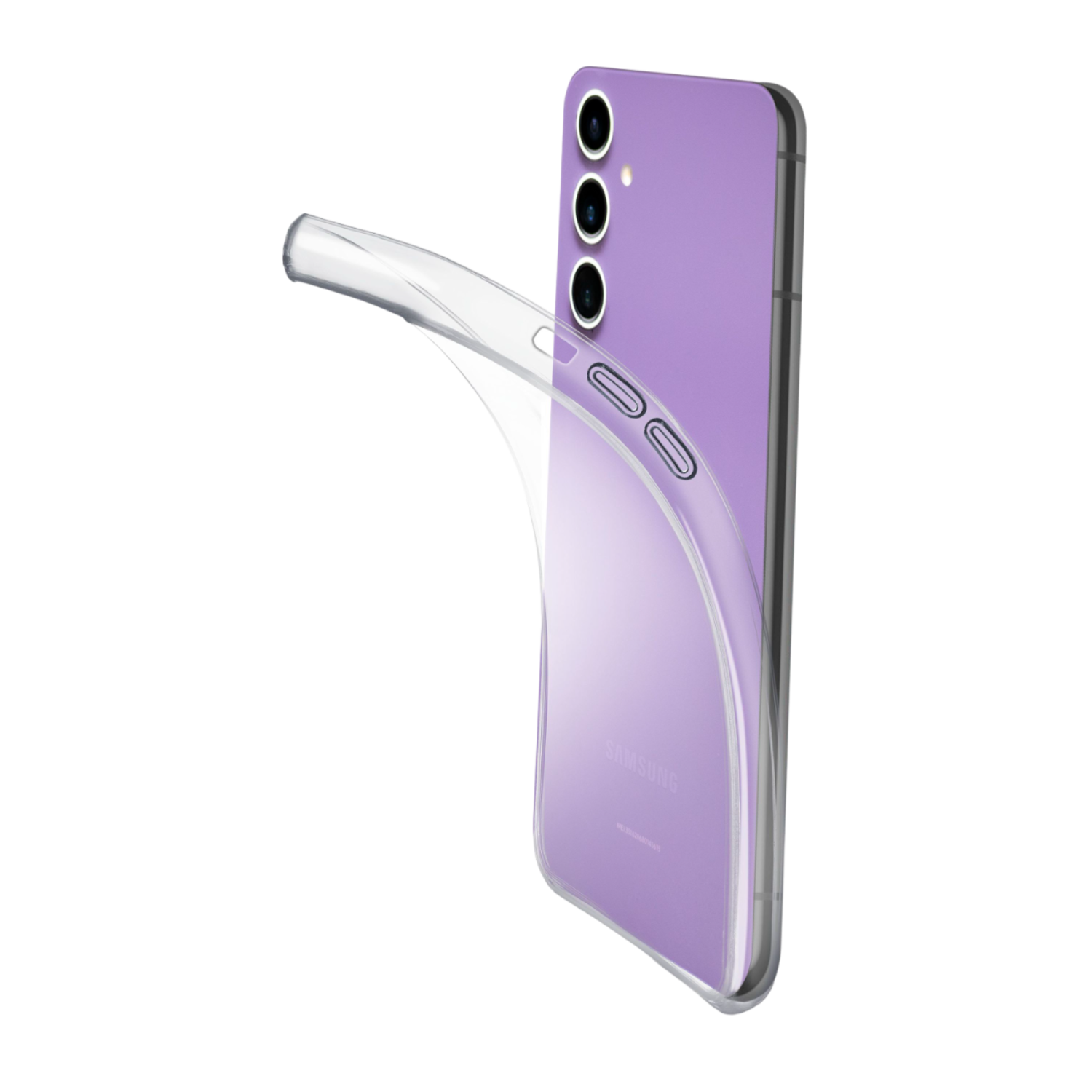 CELLULARLINE Fine Telefoonhoesje voor Samsung S24 FE Transparant afbeelding