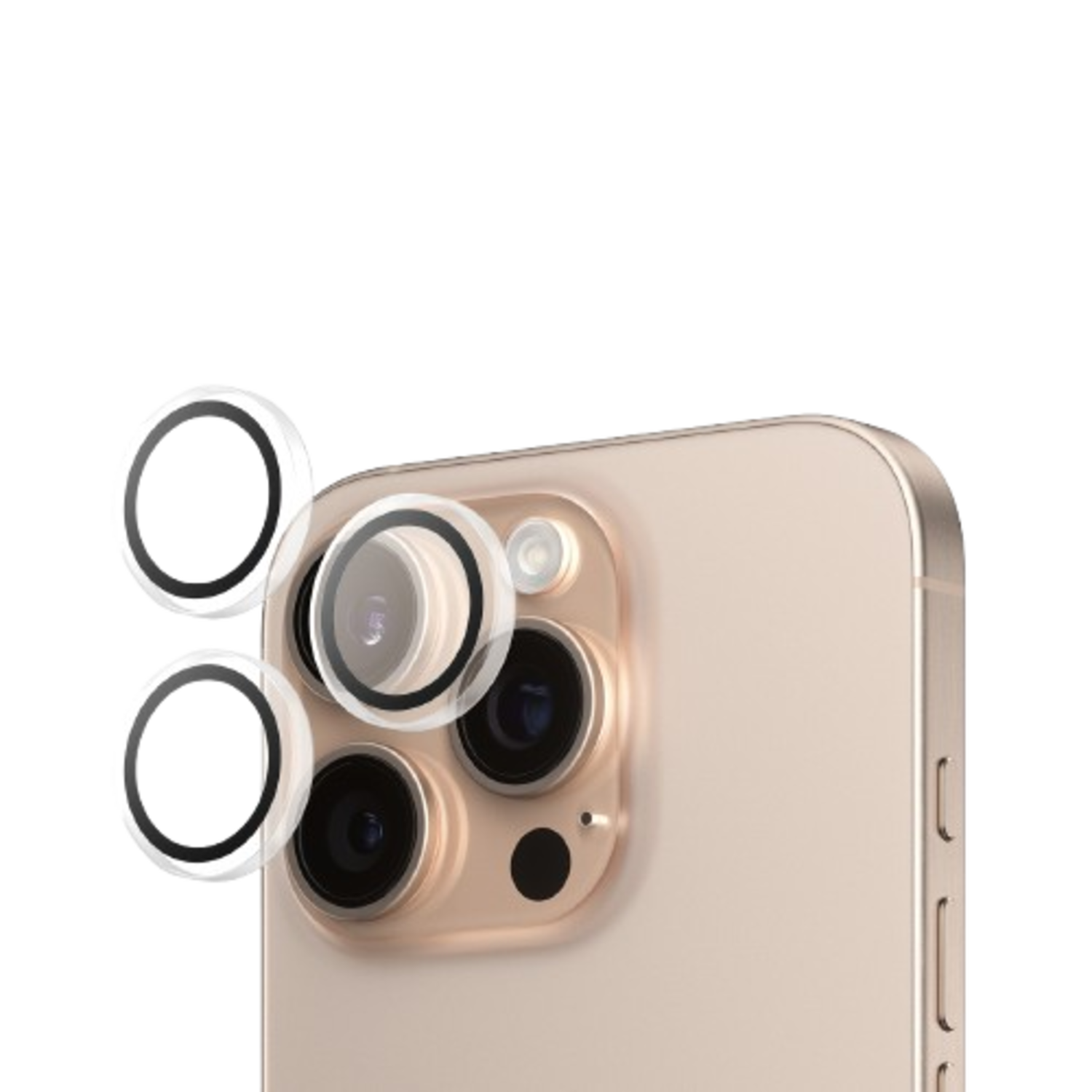 PANZERGLASS Hoops Lensprotector voor APPLE iPhone 2024 6.1'' Pro;iPhone 2024 6.7'' Pro Transparant afbeelding