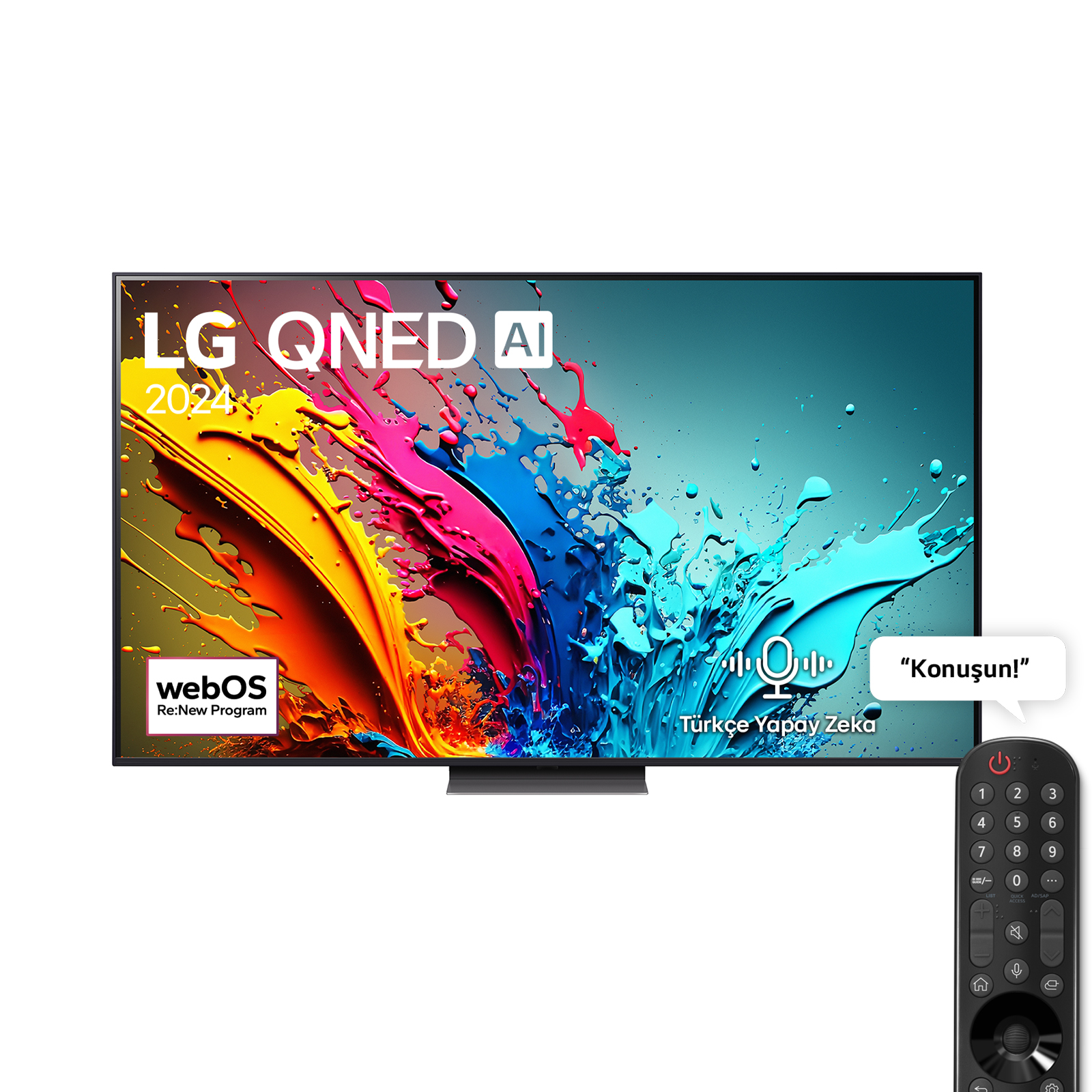 LG 75QNED86T6A 75 inç 190 Ekran 4K Smart AI Sihirli Kumanda HDR10 webOS24 QNED TV