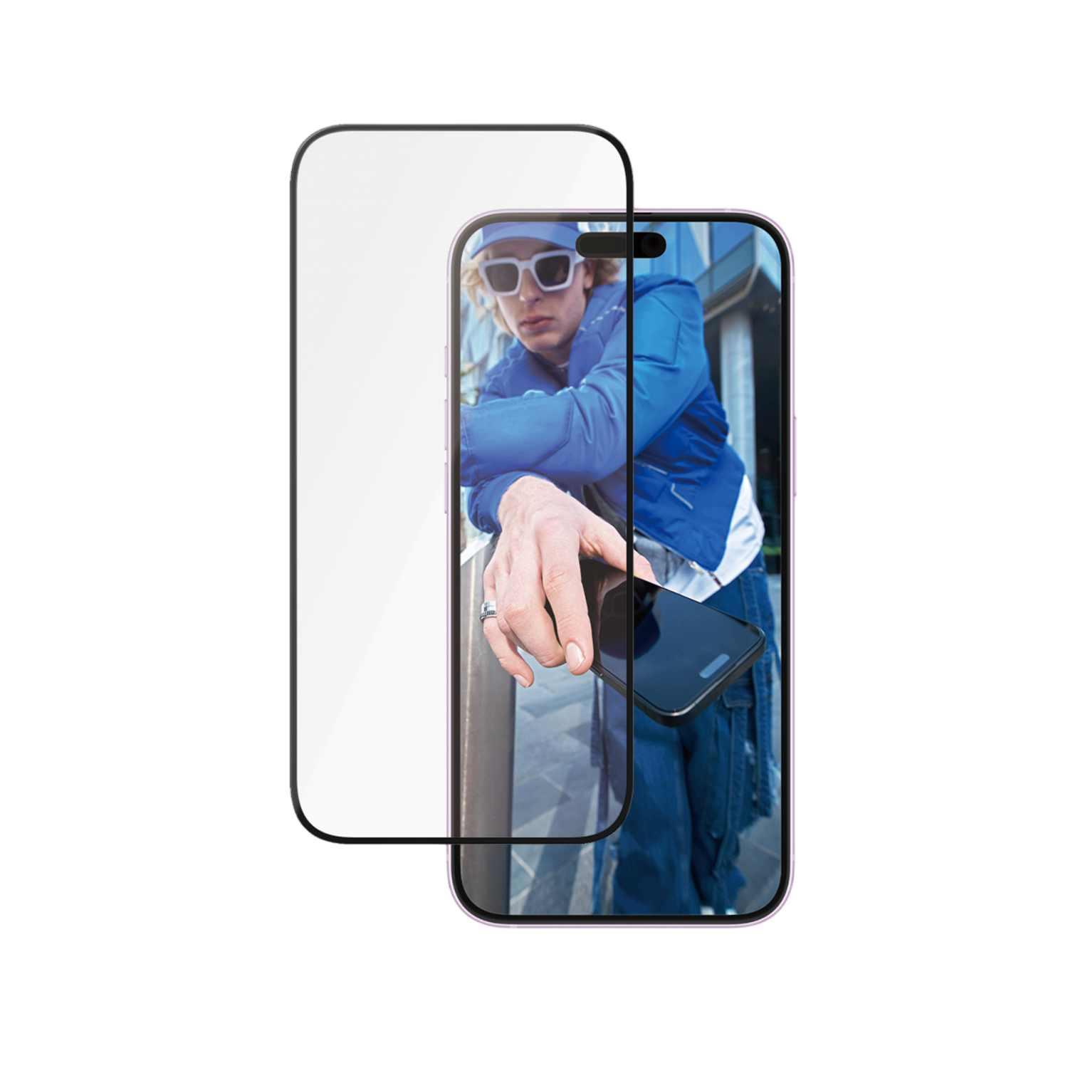 Panzerglass Ceramic Ultra-wide Fit Screenprotector Voor Apple Iphone 2024 6.7'';iphone 15 Plus Transparant afbeelding