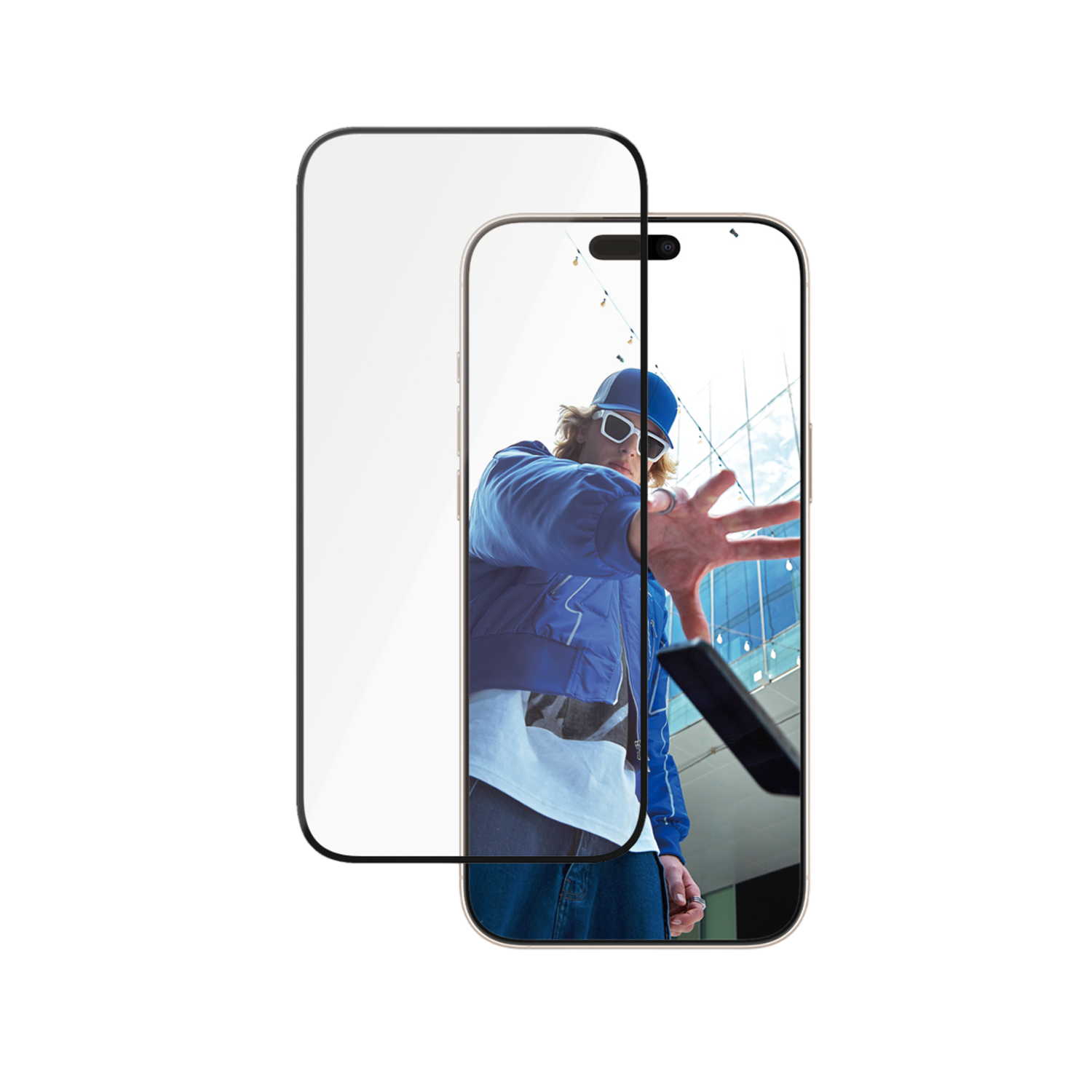 Panzerglass Ceramic Ultra-wide Fit Screenprotector Voor Apple Iphone 2024 6.7'' Pro Transparant