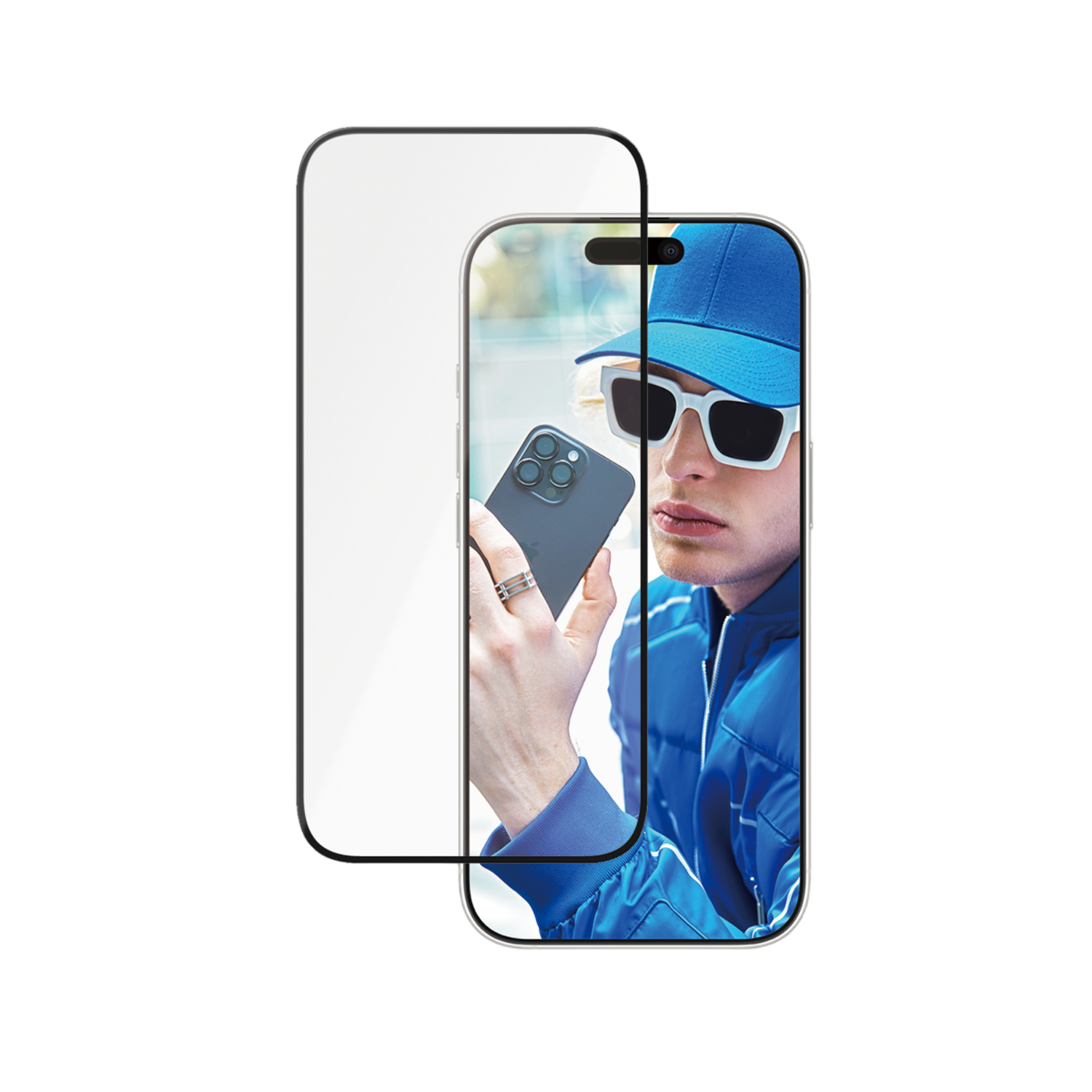 Panzerglass Ceramic Ultra-wide Fit Screenprotector Voor Apple Iphone 2024 6.1'' Pro Transparant