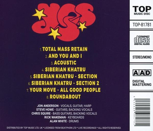 Rückseite einer CD-Hülle mit Songtiteln und Künstlerdetails.