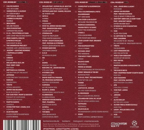 VARIOUS - Kontor Top Of The Clubs 100(Inkl.Schlüsselanh.)  - (CD)