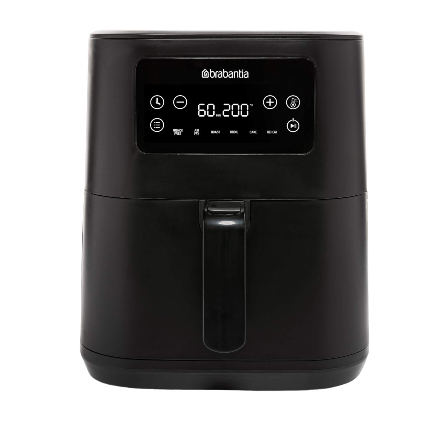 Brabantia Airfryer 5,7 liter 1700 Watt Touchscreen Antiaanbaklaag 6 automatische programma's BB