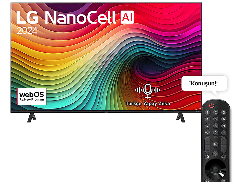 LG 55NANO81T6A 55 inç 139 Ekran Dahili Uydı Alıcılı 4K UHD Nanocell TV