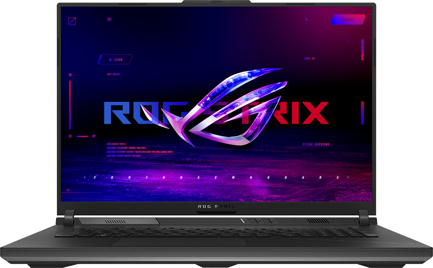 ASUS ROG Strix SCAR 18 G834JYR-R6019W Gamer laptop (18" WQXGA/Core i9/32GB/2048 GB SSD/RTX4090 16GB/Win11H)