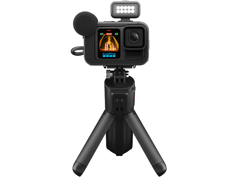 GoPro Hero 13 Black Creator Edition, HyperSmooth 6.0, 5.3K, 27 MP, Autonomía 4.5 h, HDR, Sumergible 10m, lenta, Negro