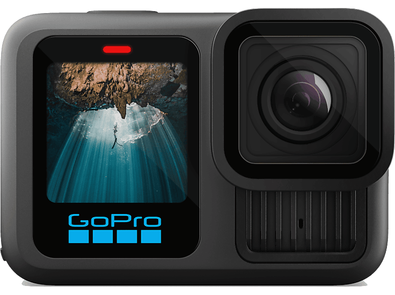 GoPro Hero 13 Black, HyperSmooth 6.0, 5.3 K, 27 megapíxeles, Autonomía 2.5 h, HDR, Sumergible hasta 10m, lenta, Negro