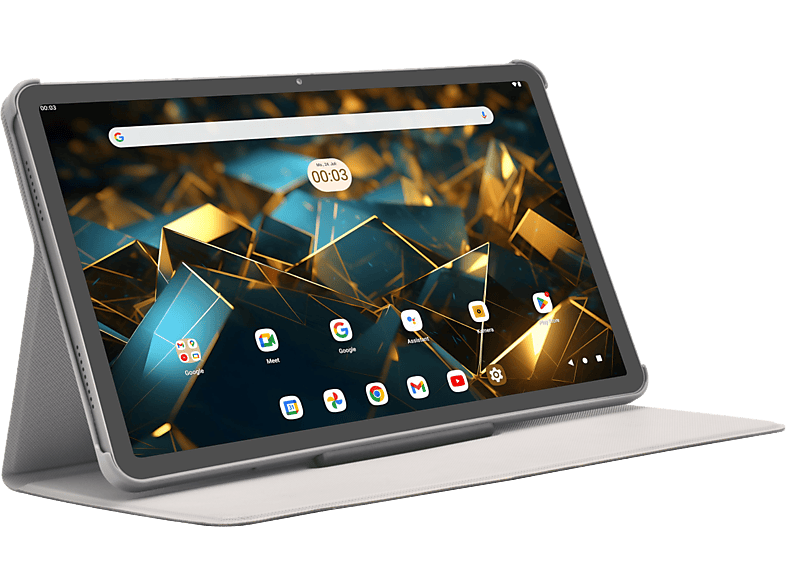 REACONDICIONADO Seminuevo Muy bueno Tablet - Peaq PET 10980-F628E, 128 GB, Gris, 10.95" UFHD, 6 GB RAM, MediaTek MTK8183, Android