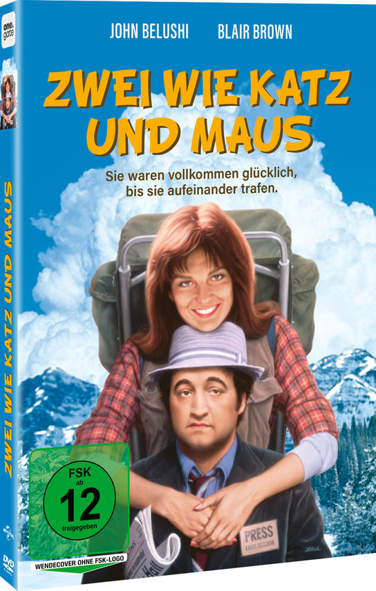 DVD-Hülle, 'Zwei wie Katz und Maus', ein Mann und eine Frau im Schnee.