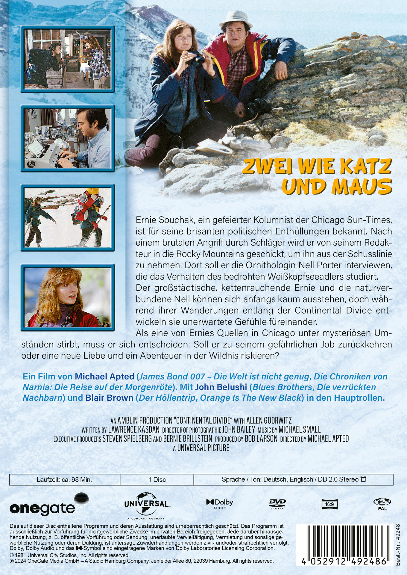DVD-Hülle mit Filmdetails und Bildern.