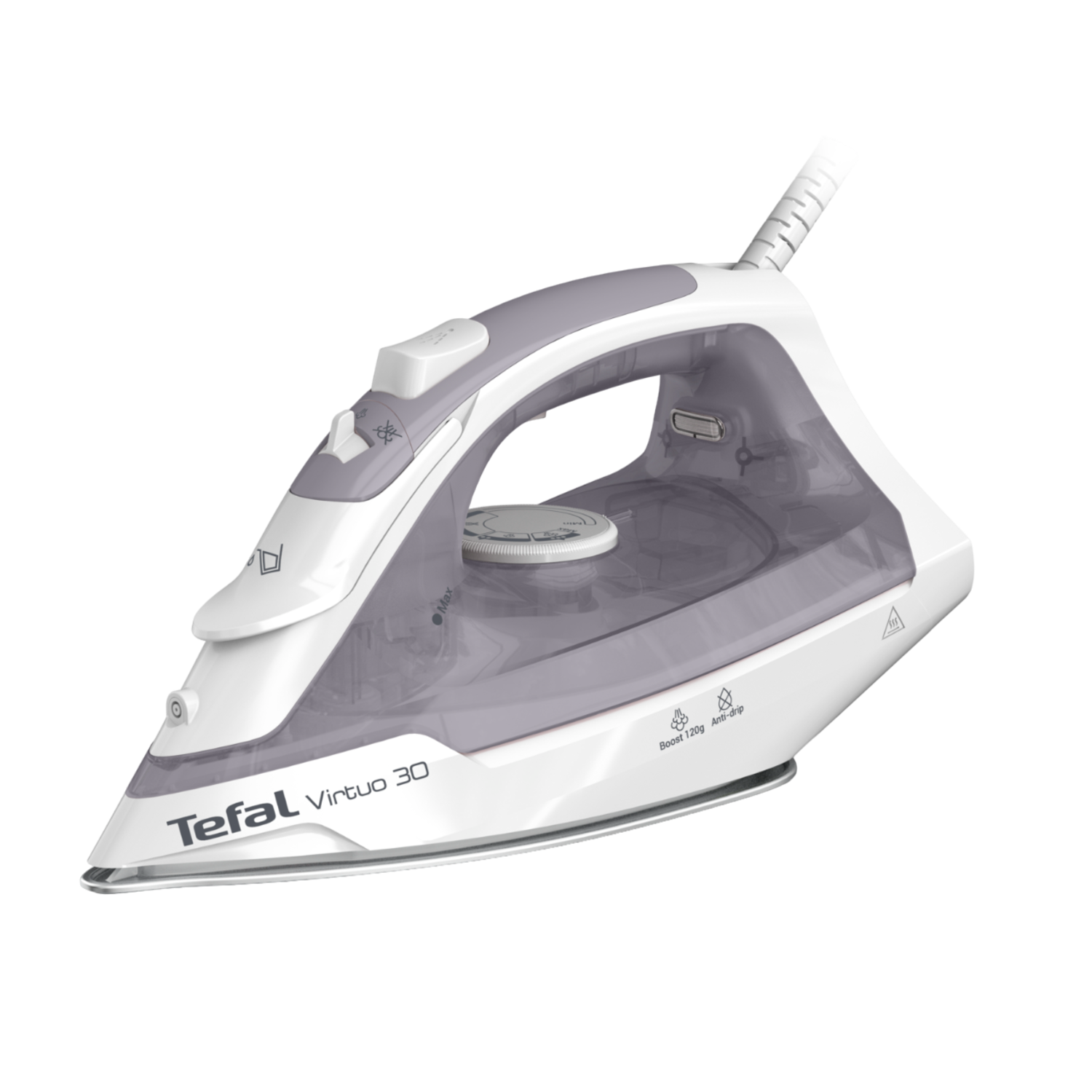 Tefal Fv2c43 Virtuo 30 Stoomstrijkijzer Zilver