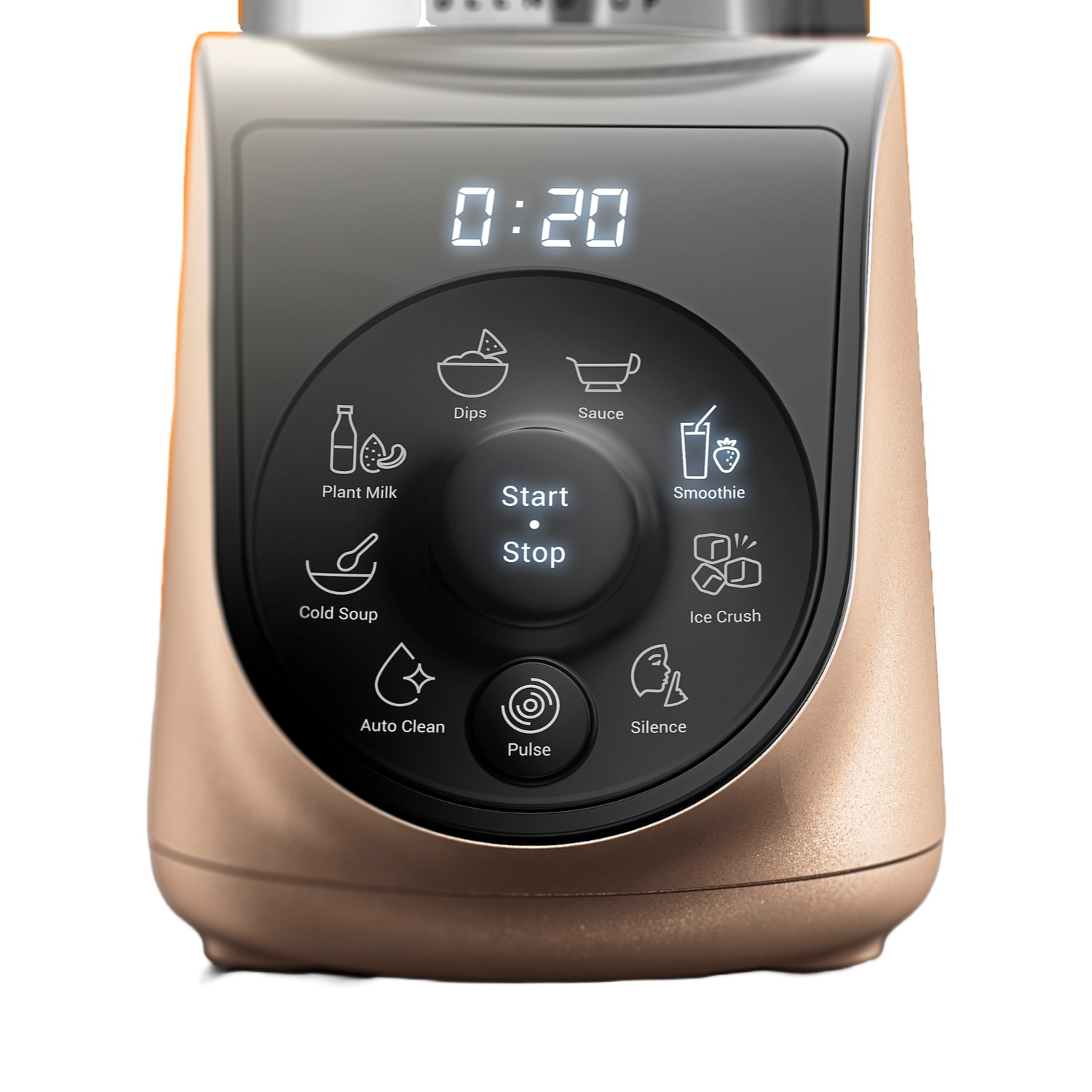 Blender control panel with several function buttons.