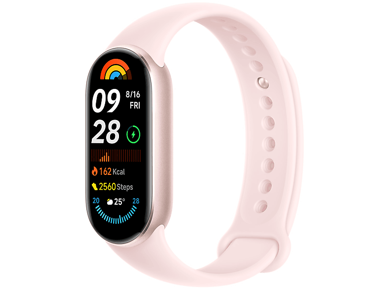 XIAOMI Smart Band 9 okoskarkötő, rózsa (BHR8345GL)