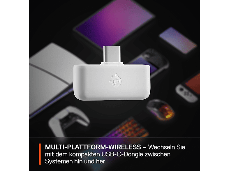 STEEL SERIES Arctis Nova 5, Over-ear Gaming Headset Bluetooth Weiß — Foto 5 von 5