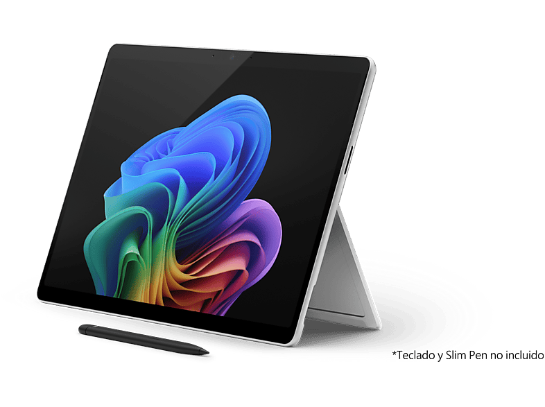 Convertible 2 en 1 - Microsoft Surface Pro Copilot+ PC 5G, 13", Snapdragon® X Plus 45 TOPS, 16GB RAM, 256GB SSD, Adreno GPU, Windows 11 Pro, Platino