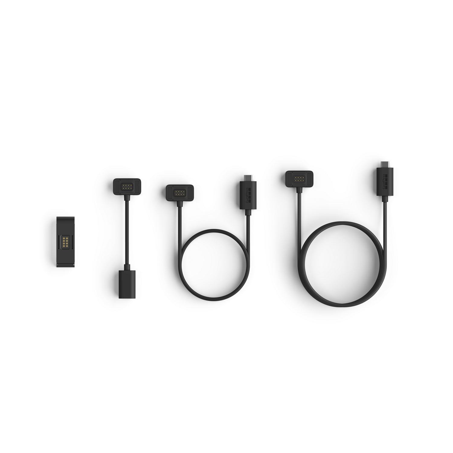 Rastreador de fitness negro con cables de carga.