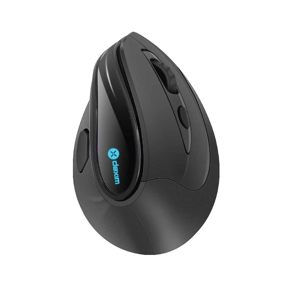 DEXIM Wireless 2.4Ghz & Bluetooth RGB Şarj Edilebilir Ergonomik Dikey Tutuşlu Vertical Kablosuz Mouse