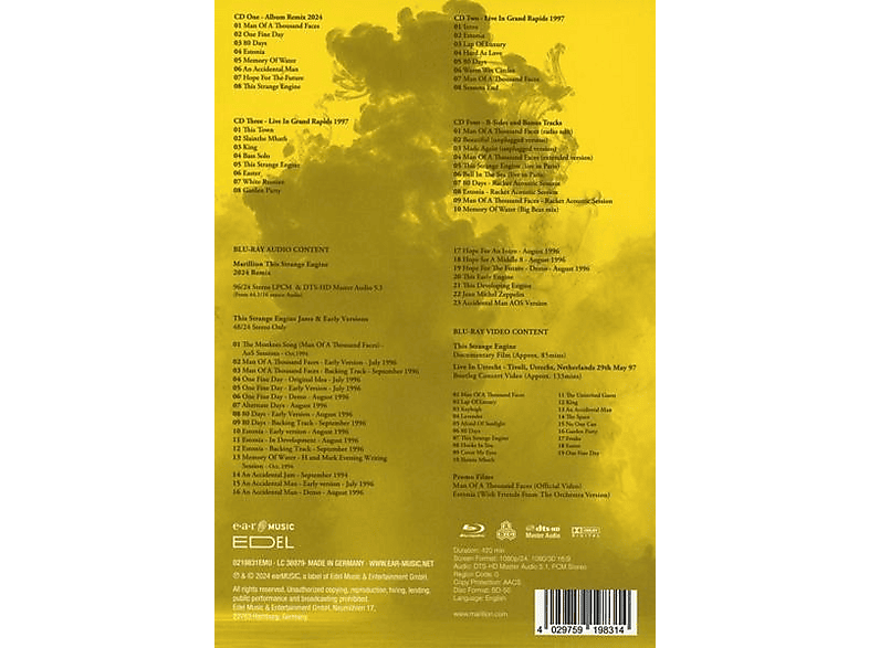 Marillion - This Strange Engine (Deluxe Edition 4CD+BD) [CD + Blu-Ray Disc]