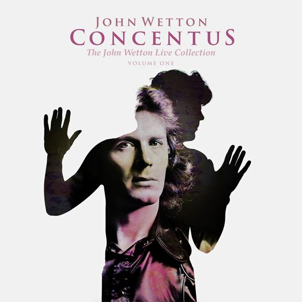 Albumcover mit Gesicht und Silhouette eines Mannes. Lila und Weißtöne.