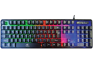 DEXIM KBL707 Mekanik Hisli RGB Led Arka Işıklı Şeffaf Kablolu Gaming Oyuncu Klavye